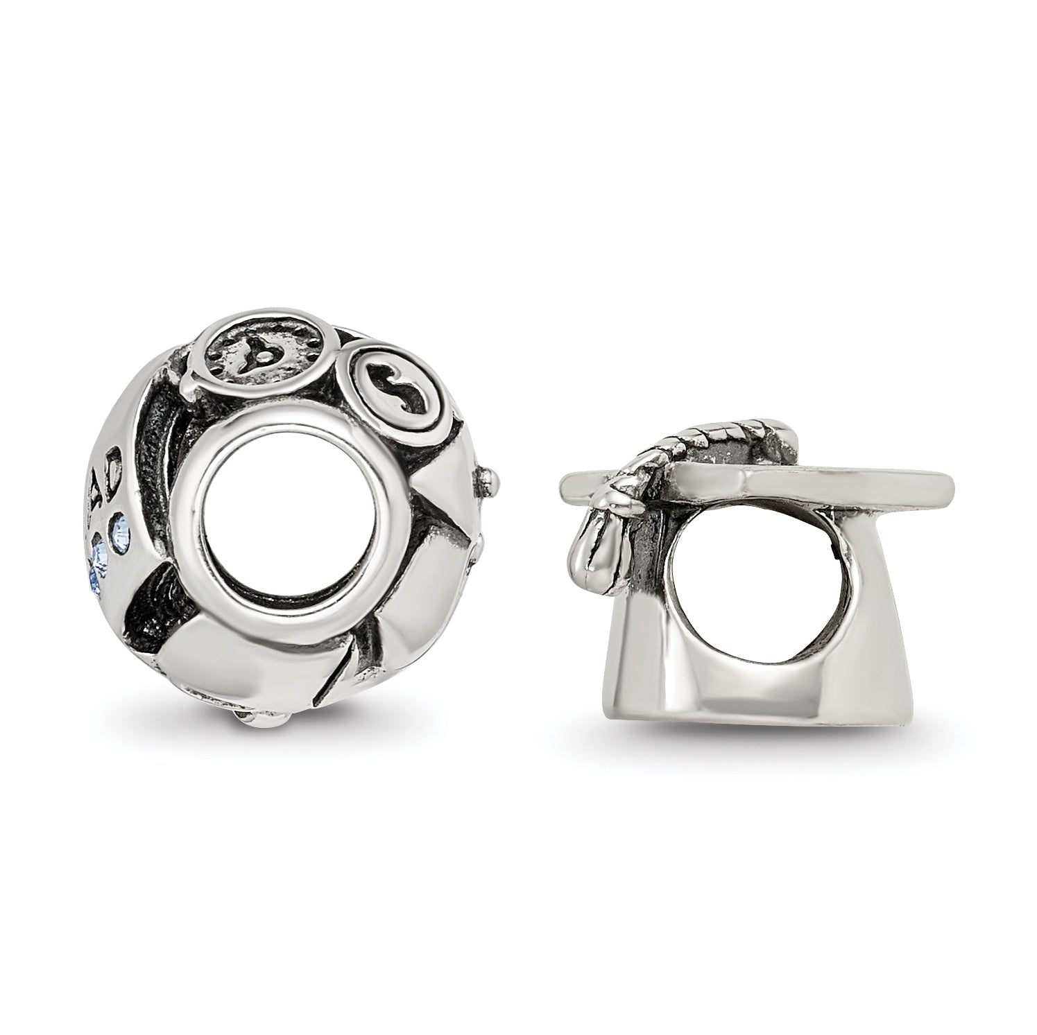 Sterling Silver Reflections Graduation Boxed Bead Set Secondary image