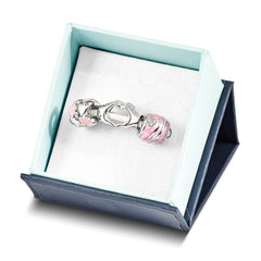 Sterling Silver Reflections Hearts of Love Boxed Bead Set