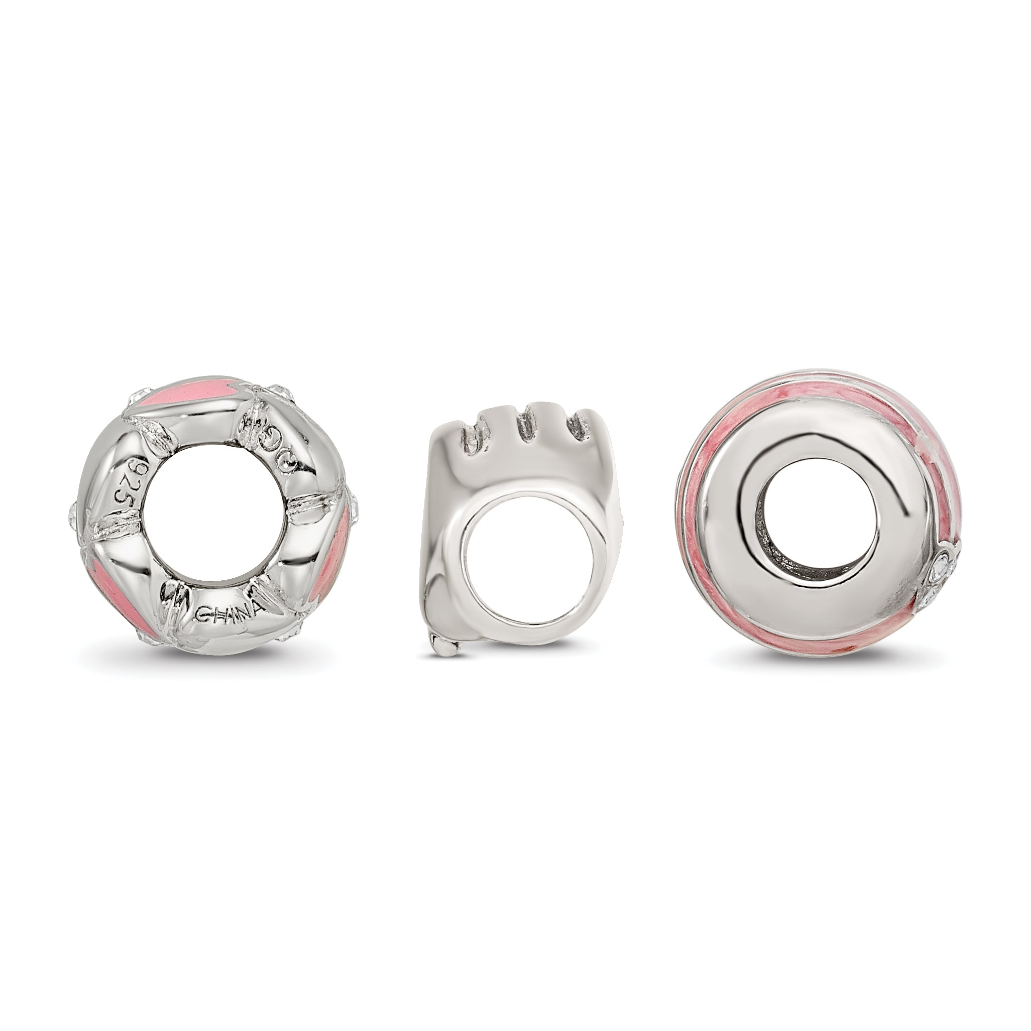 Sterling Silver Reflections Hearts of Love Boxed Bead Set