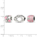 Sterling Silver Reflections Hearts of Love Boxed Bead Set