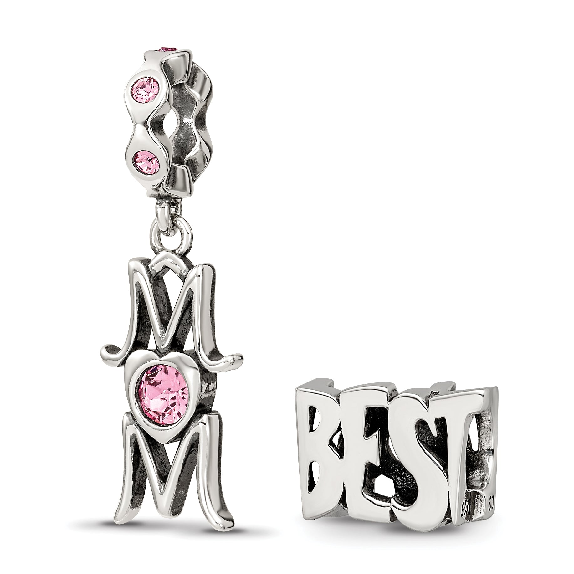 Sterling Silver Reflections Best Mom Boxed Bead Set Main image