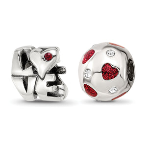 Reflection Beads Sterling Silver All You Need Is Love Boxed Bead Set - Sophia Jewelers
