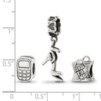 Sterling Silver Reflections Stylish Girl Boxed Bead Set