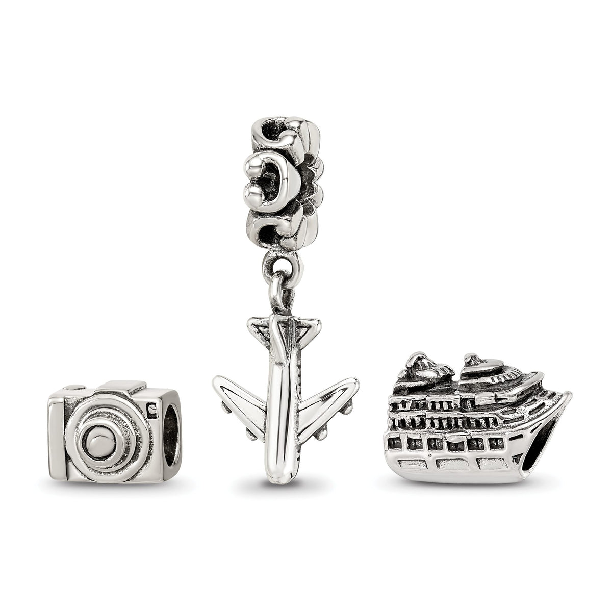 Reflection Beads Sterling Silver Travel Bug Boxed Bead Set - Sophia Jewelers Main image