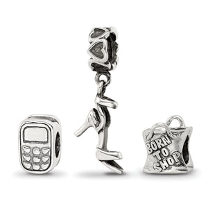 Reflection Beads Sterling Silver Stylish Girl Boxed Bead Set - Sophia Jewelers