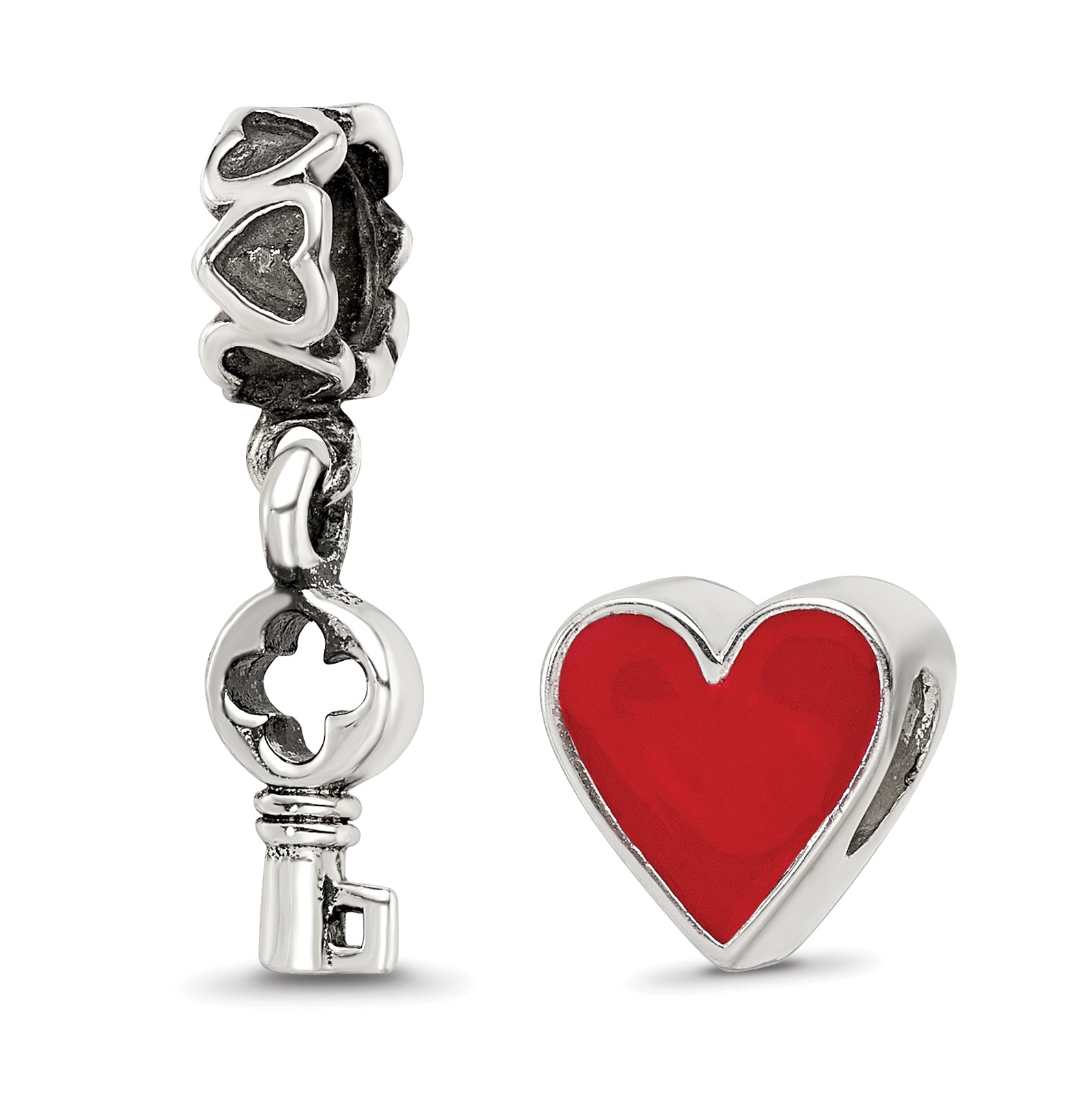 Sterling Silver Reflections You Have The Keys Boxed Bead Set Main image