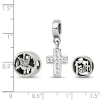 Sterling Silver Reflections Religious Boxed Bead Set