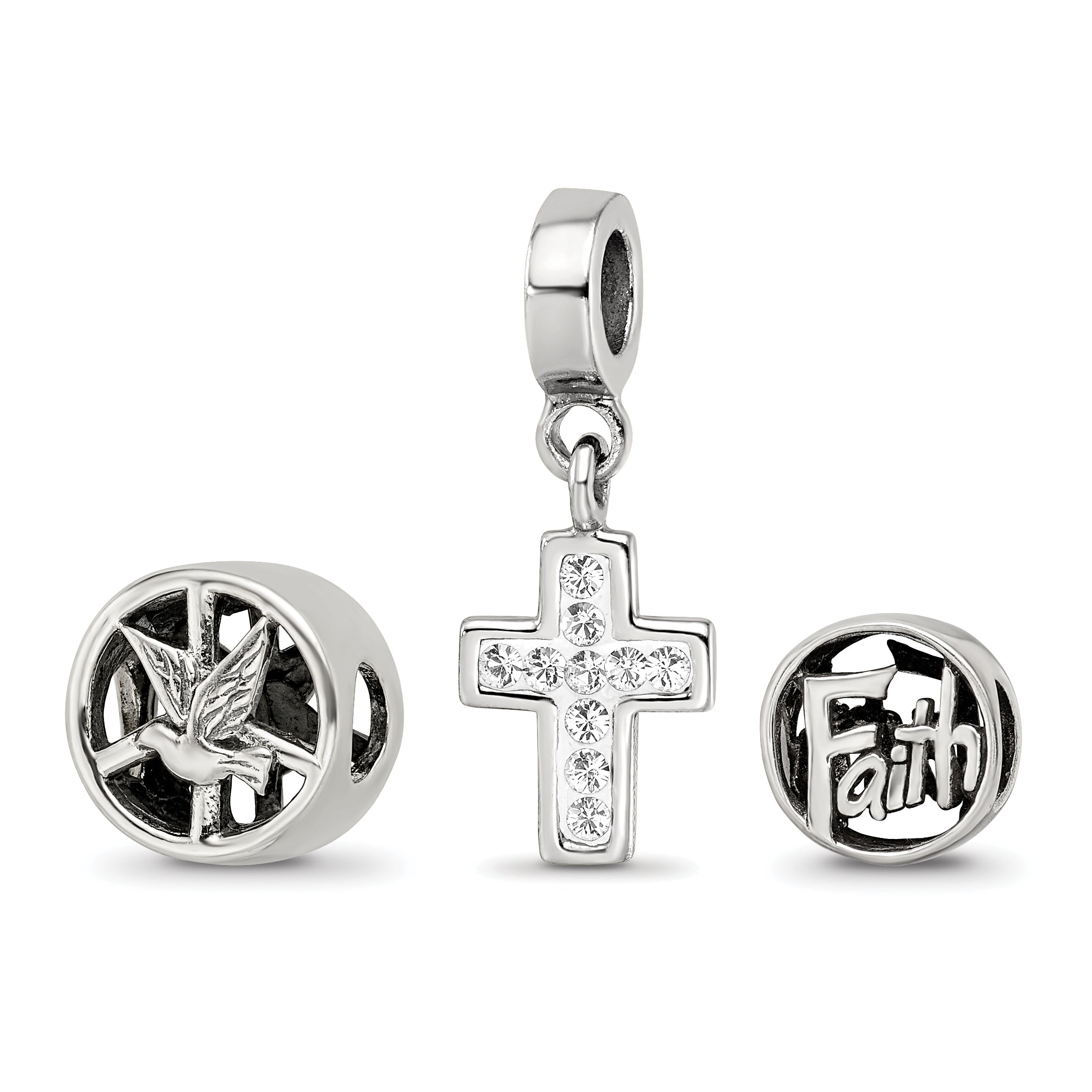 Sterling Silver Reflections Religious Boxed Bead Set Main image