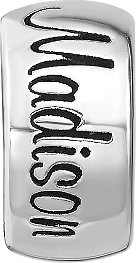 Sterling Silver Reflection Personalized Bead
