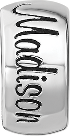 Sterling Silver Reflection Personalized Bead