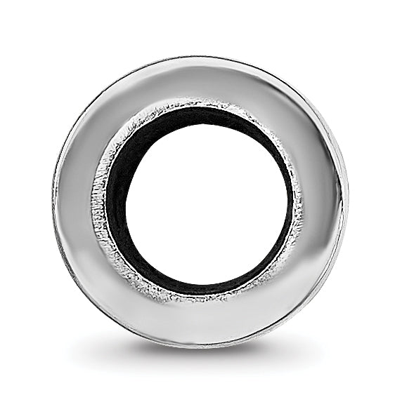 Sterling Silver Reflection Personalized Cylinder Bead Secondary image