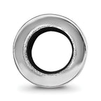 Sterling Silver Reflection Personalized Cylinder Bead