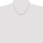 Sterling Silver 1.2mm Patterned Diamond-cut Snake Chain