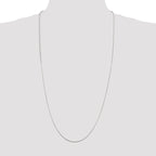 Sterling Silver 1.2mm Patterned Diamond-Cut Snake Chain