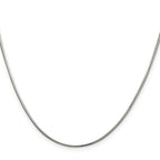 Sterling Silver Diamond-Cut Snake Chain Necklace 1.5mm