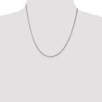 Sterling Silver 1.5mm Diamond-cut Flat Snake Chain