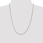 Sterling Silver 1.5mm Diamond-Cut Flat Snake Chain