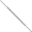 Sterling Shimmer Sterling Silver Rhodium-plated CZ 23 Stone 7 inch Paperclip Link Bracelet
