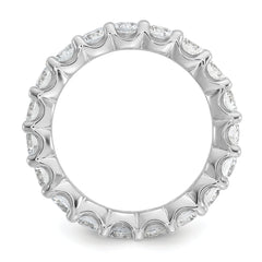 Sterling Shimmer Sterling Silver Rhodium-plated 3.5mm CZ 20 Stone Eternity Band