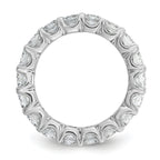 Sterling Shimmer Sterling Silver Rhodium-plated 3.75mm CZ 20 Stone Eternity Band
