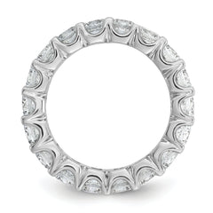 Sterling Shimmer Sterling Silver Rhodium-plated 3.75mm CZ 20 Stone Eternity Band