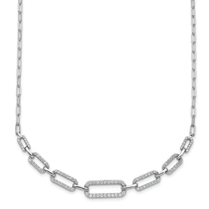 Fancy Chain Necklace in Sterling Silver, 2.5mm, 16 Inch - Sophia Jewelers