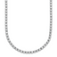 Sterling Shimmer Sterling Silver Rhodium-plated Bezel Set 1.7mm CZ 159 Stone 20 inch Necklace
