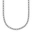 Sterling Shimmer Sterling Silver Rhodium-plated Bezel Set 2.3mm CZ 135 Stone 20 inch Necklace