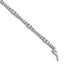 Sterling Shimmer Sterling Silver Rhodium-plated CZ 79 Stone 7 inch Bracelet