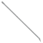 Sterling Shimmer Sterling Silver Rhodium-plated 3.5mm CZ 54 Stone 8 inch Bracelet