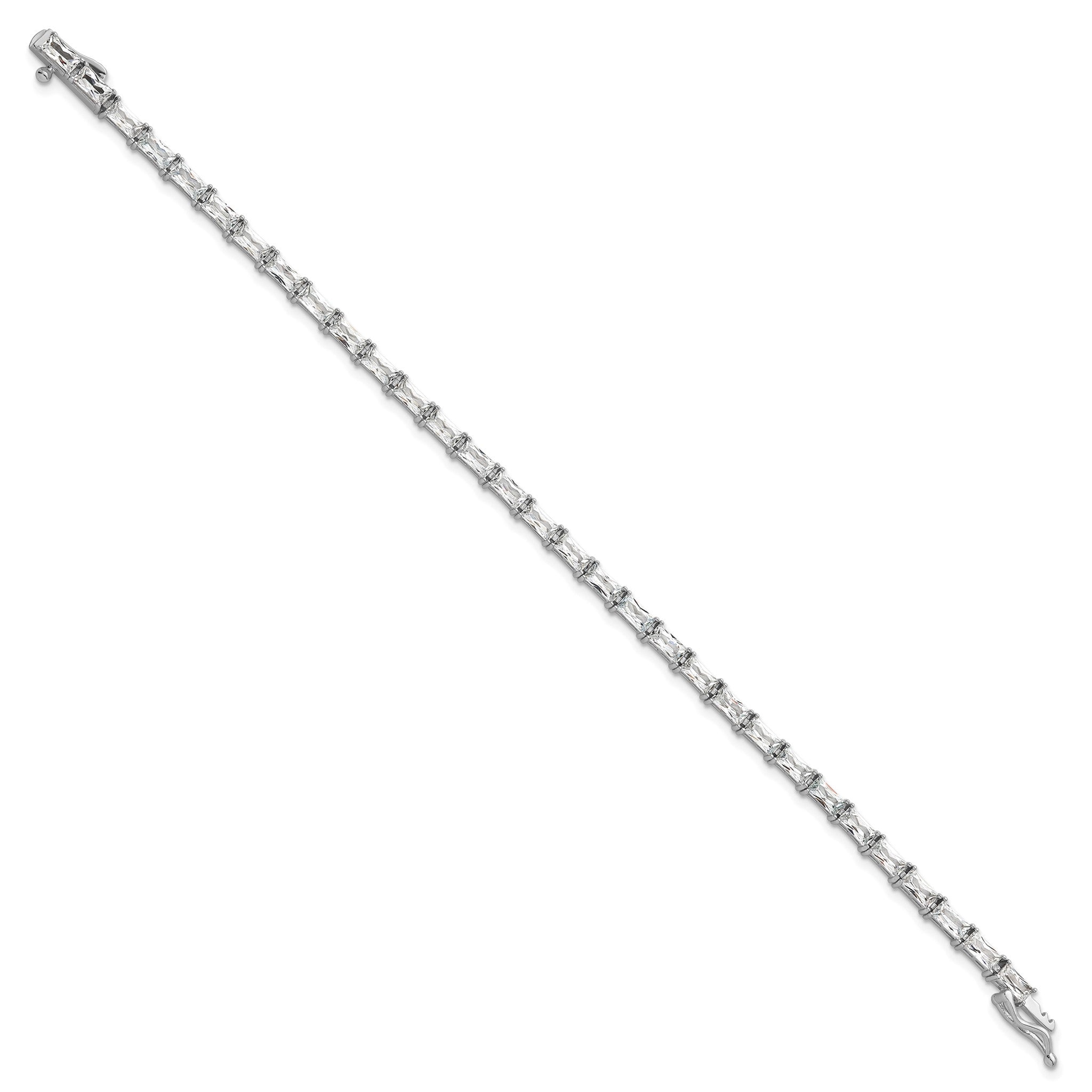 31-Stone Cubic Zirconia Bracelet in Sterling Silver Secondary image
