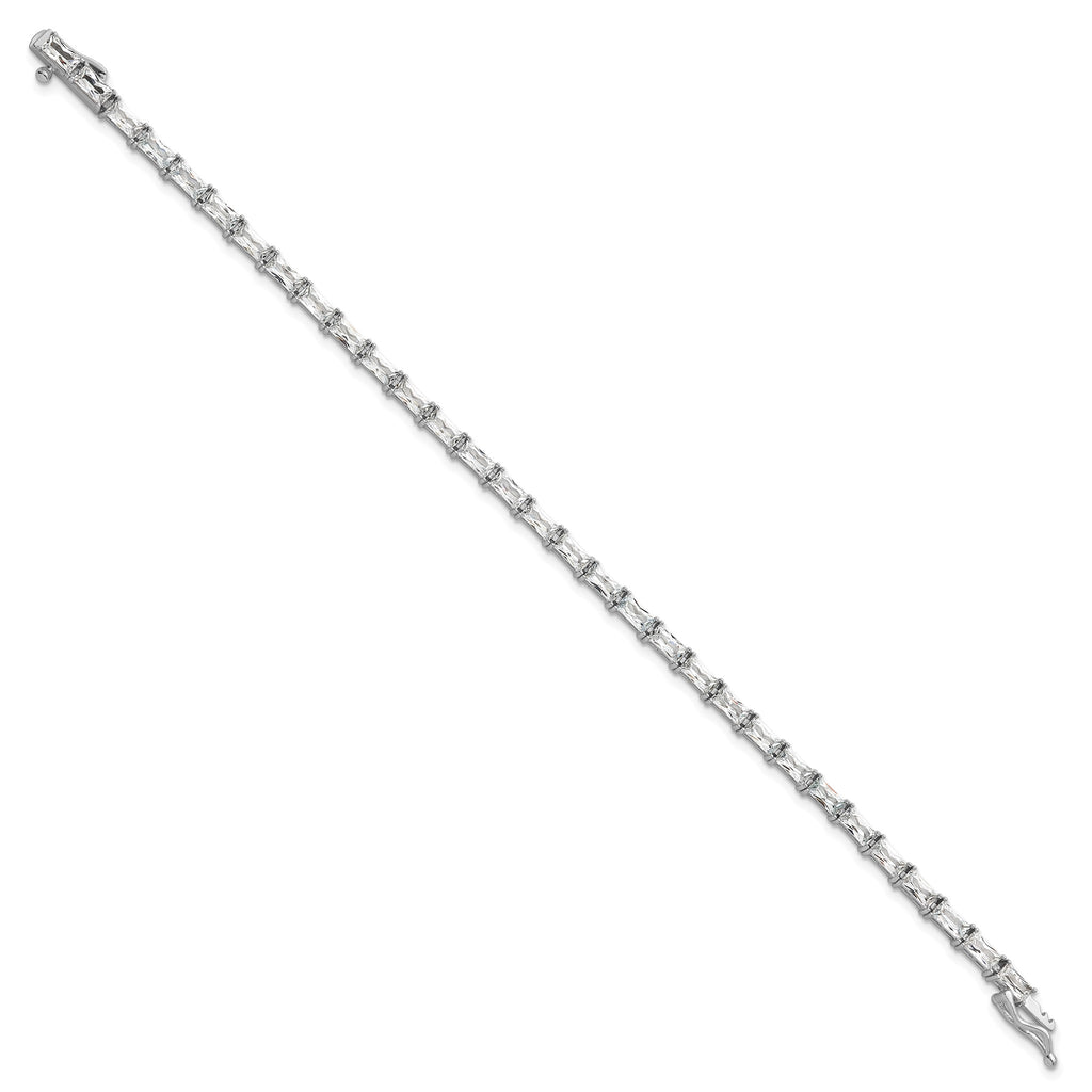 31-Stone Cubic Zirconia Bracelet in Sterling Silver - Sophia Jewelers