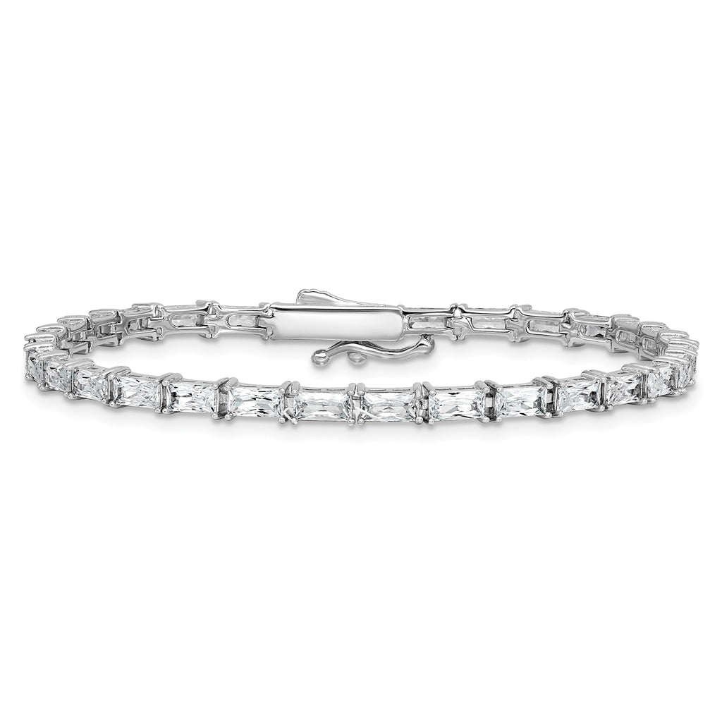 31-Stone Cubic Zirconia Bracelet in Sterling Silver - Sophia Jewelers