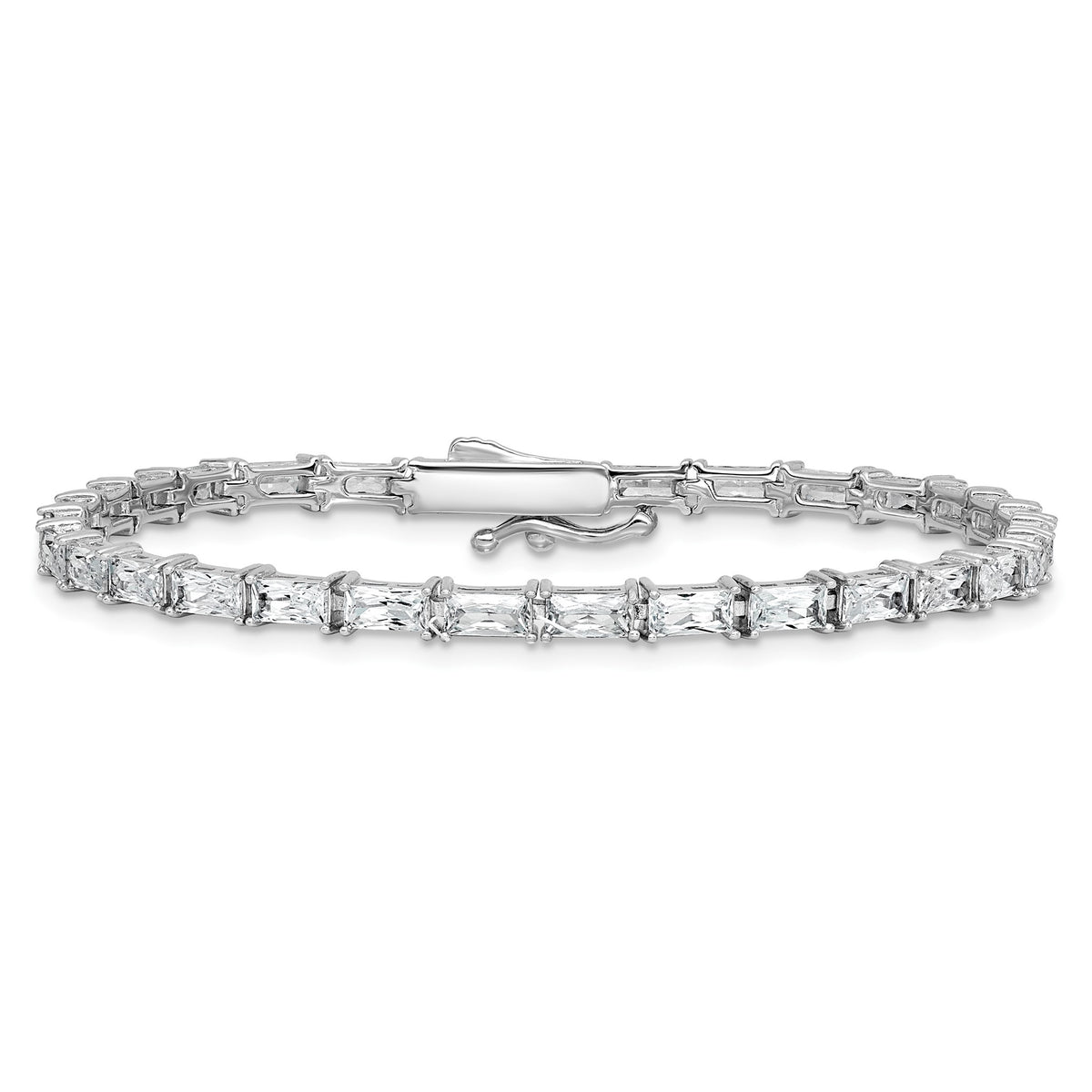 31-Stone Cubic Zirconia Bracelet in Sterling Silver - Sophia Jewelers