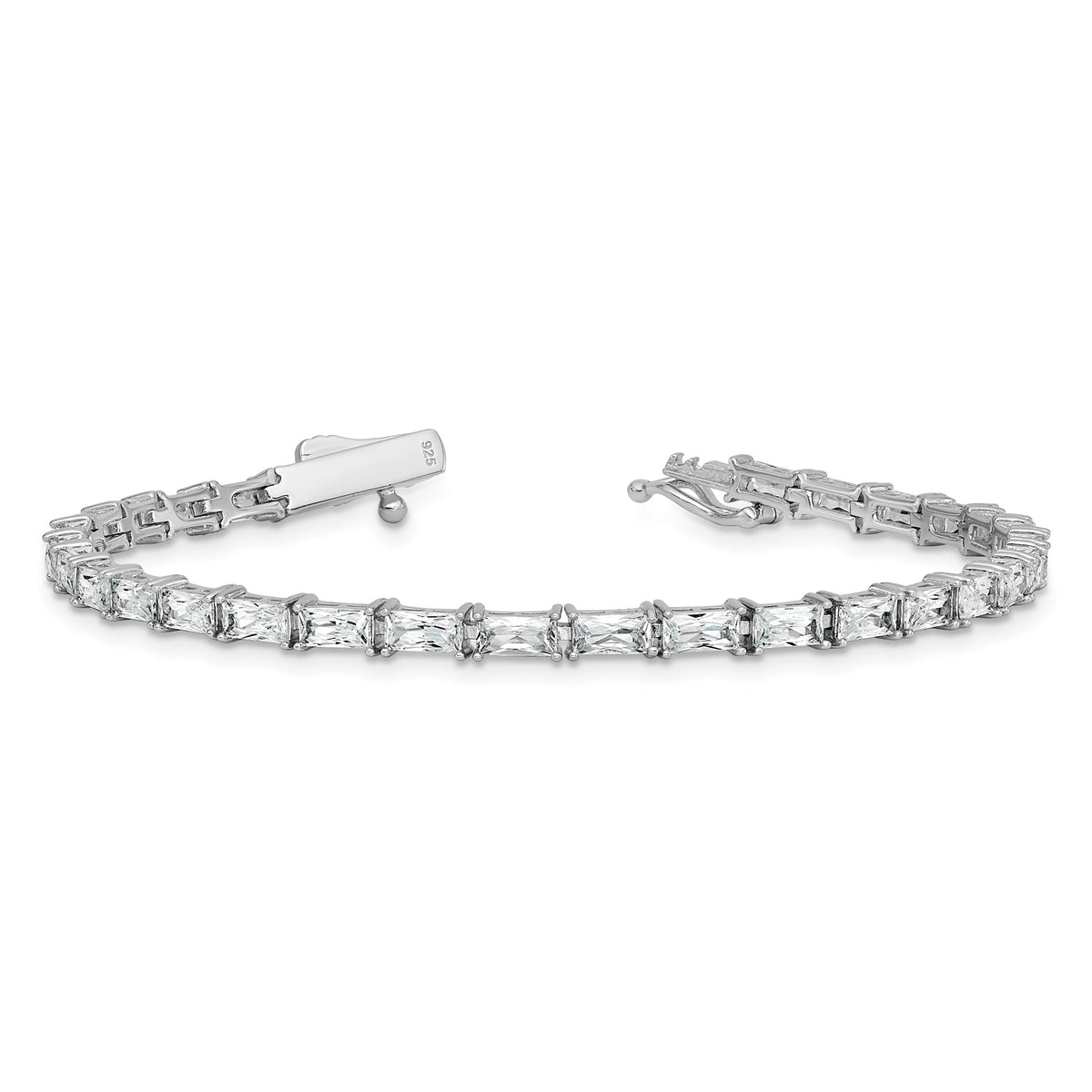 31-Stone Cubic Zirconia Bracelet in Sterling Silver - Sophia Jewelers