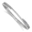 Stone Cubic Zirconia Flexible Wrap Bangle Bracelet in Sterling Silver - Sophia Jewelers