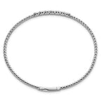 Seven-Stone Cubic Zirconia Circles Bangle in Sterling Silver, Flexible - Sophia Jewelers
