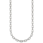 165-Stone Cubic Zirconia Paperclip Necklace in Sterling Silver, 17in - Sophia Jewelers
