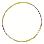 Sterling Silver Stackable Expressions Twisted Yellow Enamel Bangle