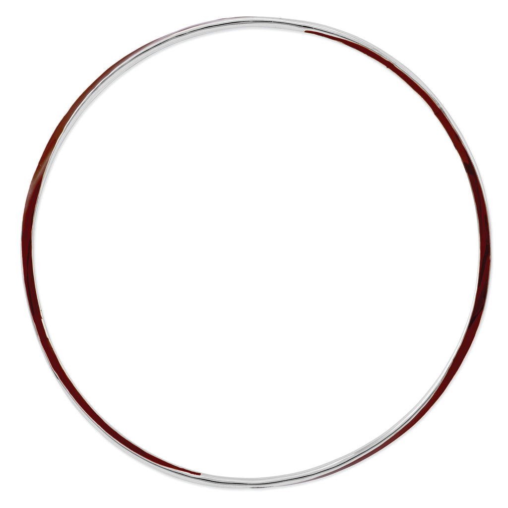 Sterling Silver Stackable Expressions Twisted Brown Enamel Bangle