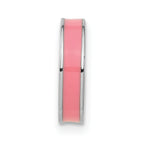 Sterling Silver Stackable Expressions Pink Enamel Bead Pendant