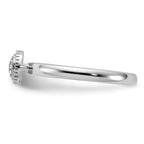 Sterling Silver Stackable Expressions Diamond Round Ring
