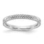 Sterling Silver Stackable Expressions Rhodium Ring