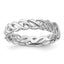 Sterling Silver Stackable Expressions Carved Band Ring