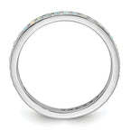 Sterling Silver Stackable Expressions Created Opal Ring