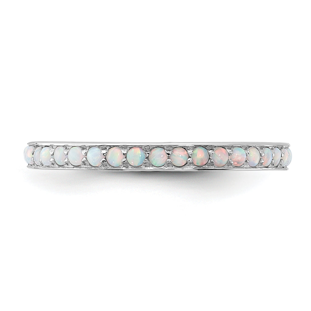 Sterling Silver Stackable Expressions Created Opal Ring