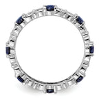 Sterling Silver Stackable Expressions Created Sapphire Ring