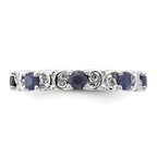 Sterling Silver Stackable Expressions Created Sapphire Ring