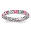 Sterling Silver Stackable Expressions Created Pink Sapphire Ring