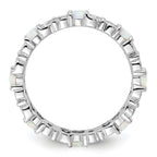 Sterling Silver Stackable Expressions Created Opal Ring